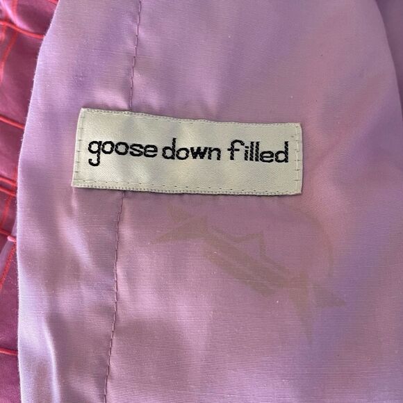 Vintage Bogner Pink Iridescent Goose Down Winter Ski Zip Up Puffer Jacket Sz 12 - Picture 11 of 16